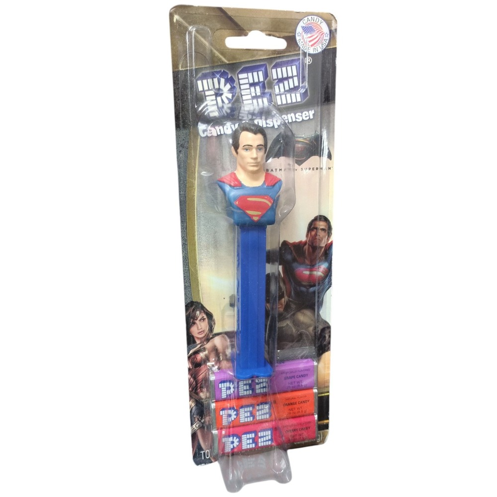 Batman v Superman Dawn Of Justice Pez Candy & Dispenser Superman Bust